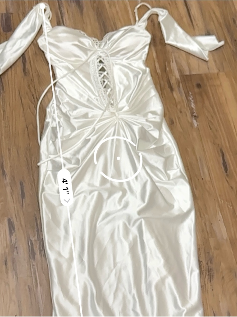 Lacemade St. Phoenix Corset Dress Satin White - Picture 7 of 10